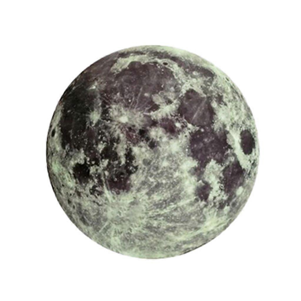 Luminous Moon Pattern Waterproof Adhesive Ceiling Wall Sticker Room Decoration-30cm