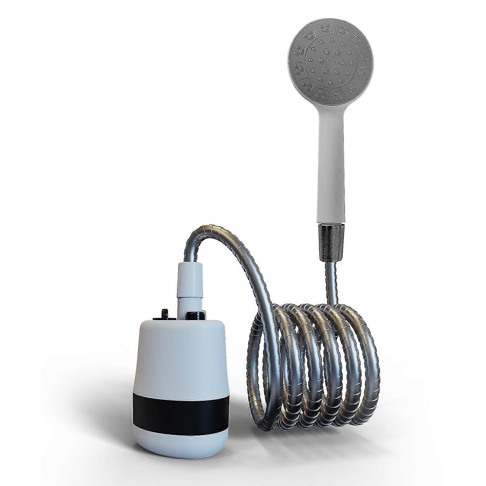 Doccia portatile Doccia da campeggio all'aperto Doccia elettrica portatile Alimentato a batteria Compatto Palmare Ricaricabile Doccia da campeggio-...