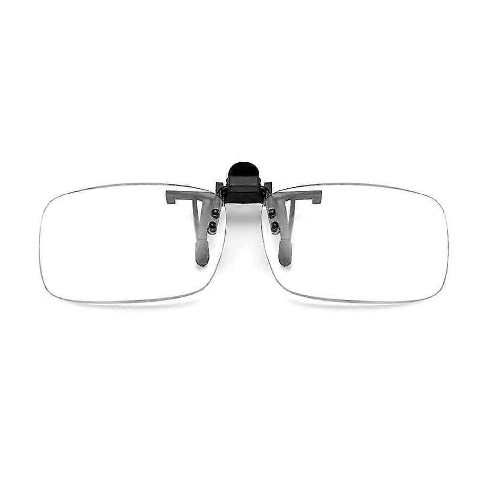 Transparent Lens Reading Glasses +1.00 to +3.50 Dioptres with Clip-On Feature, Portable for Outdoor Activities, 2 Packs