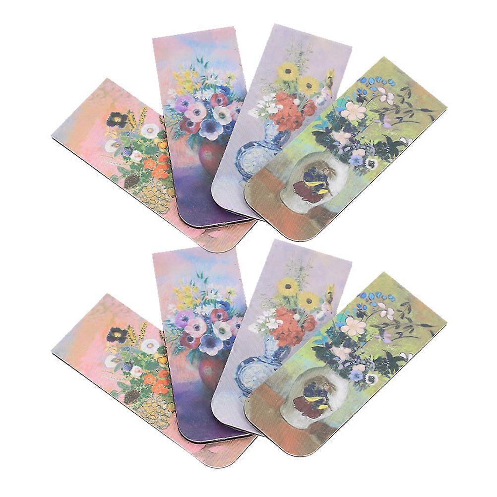Delicate Sensory Bookmarks Magnetic Page Marks For Books And Reading Students 8Pcs