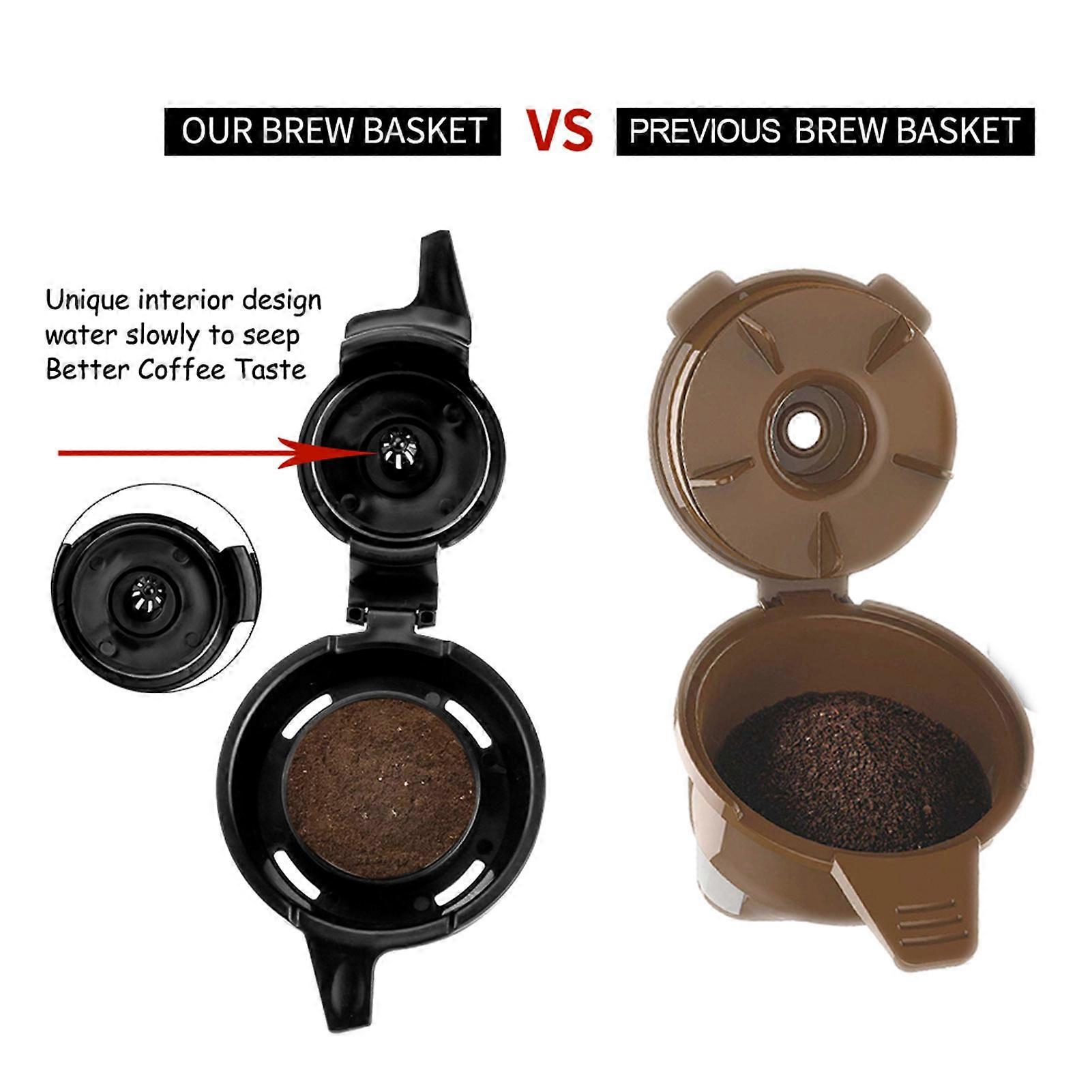 Compatible with Hamilton Beach FlexBrew 49979/ 2 Way Reusable Refillable Coffee Filter Basket Capsules Cup 2pcs