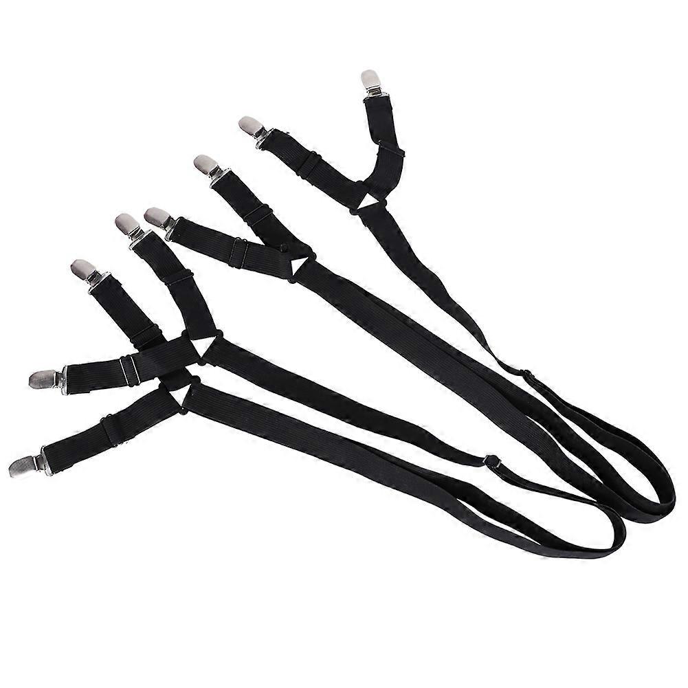 2PCS Bed Sheet Holder Antislip Fixing Buckle Adjustable Elastic Straps Clips