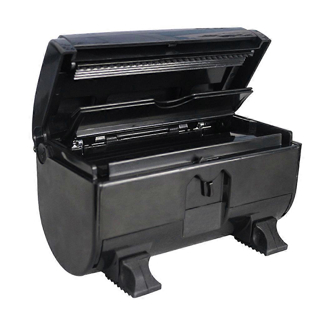 Hairdressing Tool Box Tin Foil Storage Barbershop Use Black 17x9cm Automatic Cutting 1Pack
