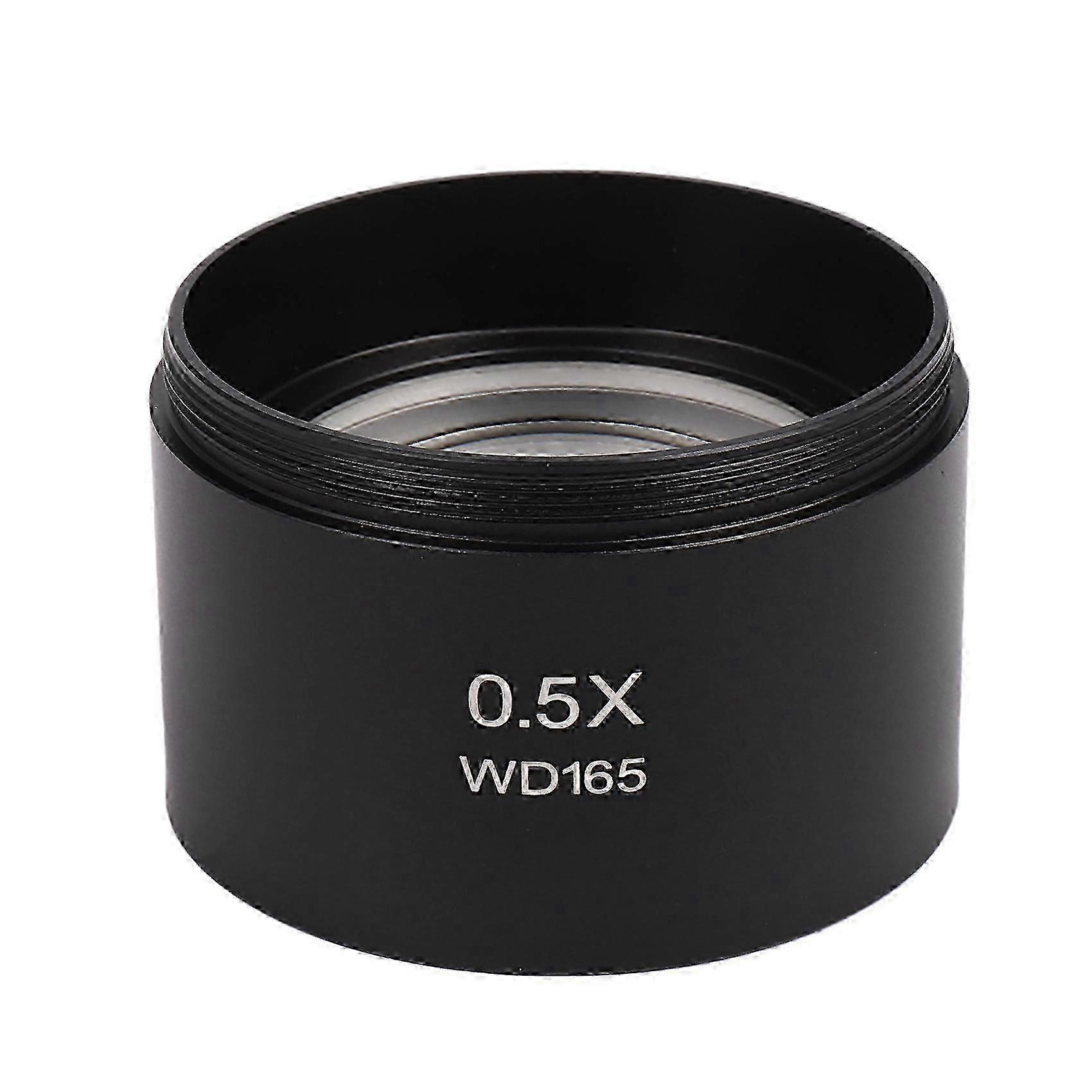 Auxiliary Objective Lens Barlow Lens for 0.5X Stereo Microscope with 1-7/8 Inch Mounting Thread