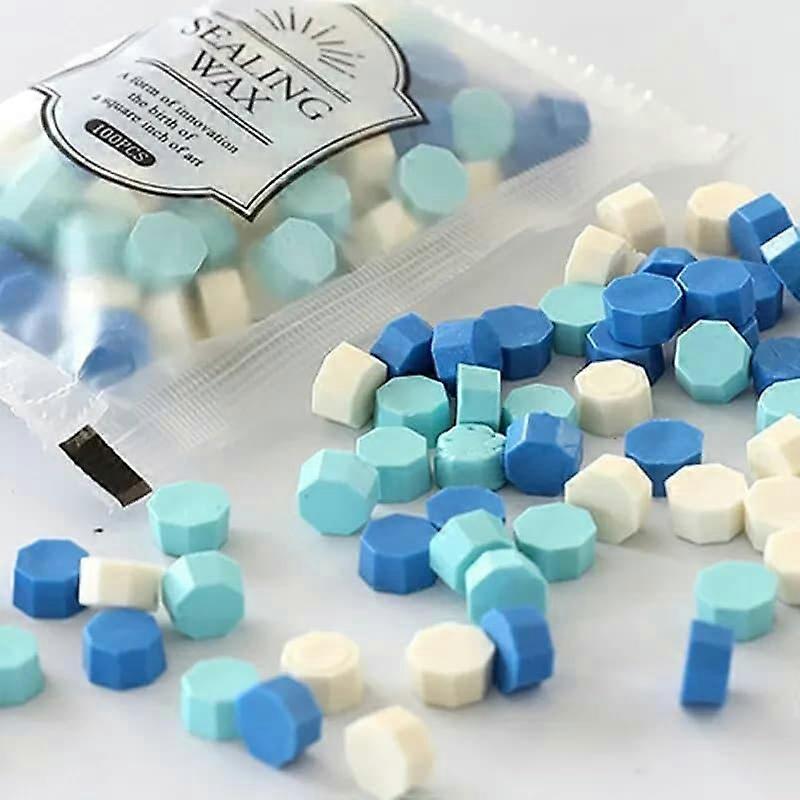 Wax Seal Stamp Set, 100 Macaron Colors Wax Seal Beads for DIY Wedding Invitations and Gift Packaging