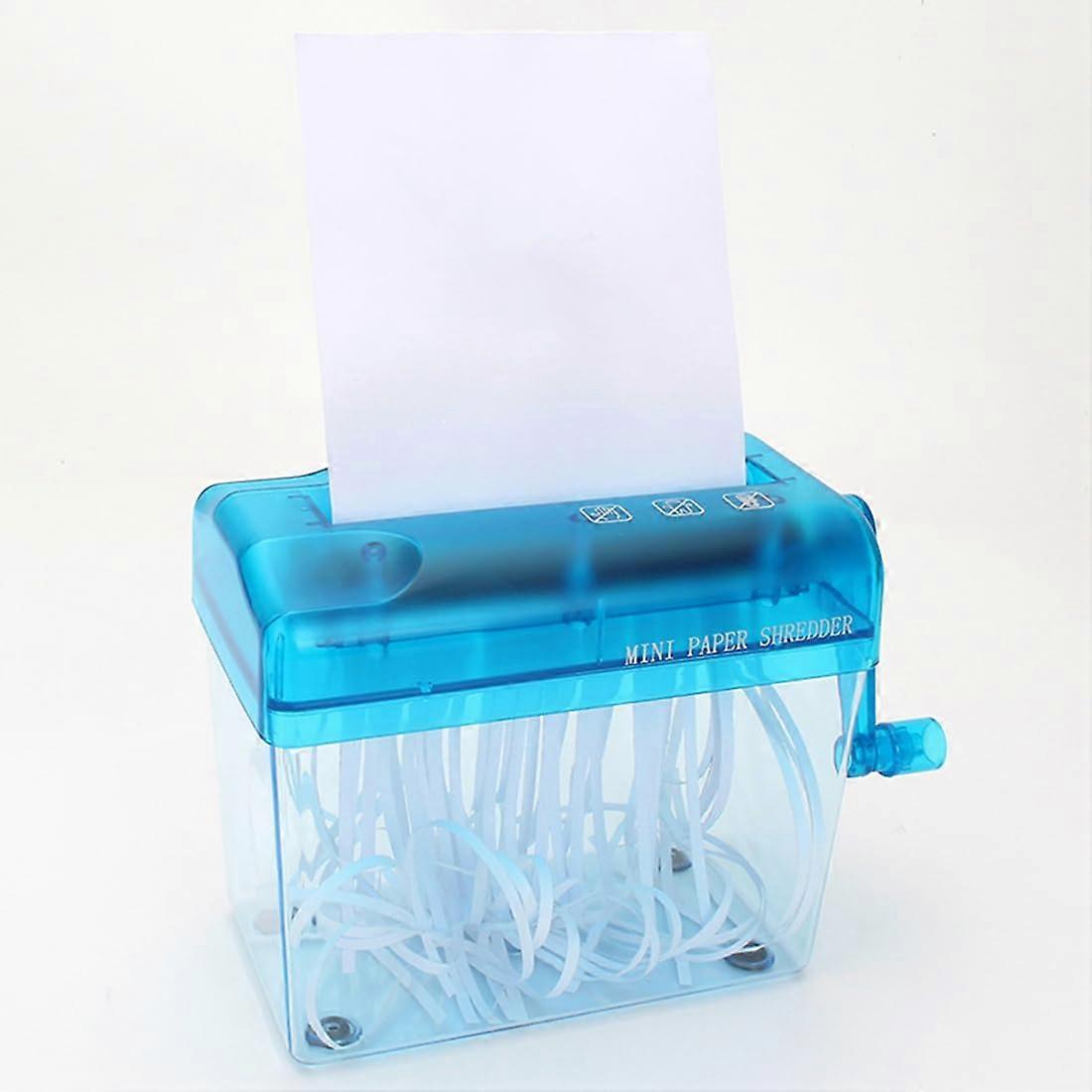 Hand Crank Paper Shredder for Office Home Invoices Small Notes Letters