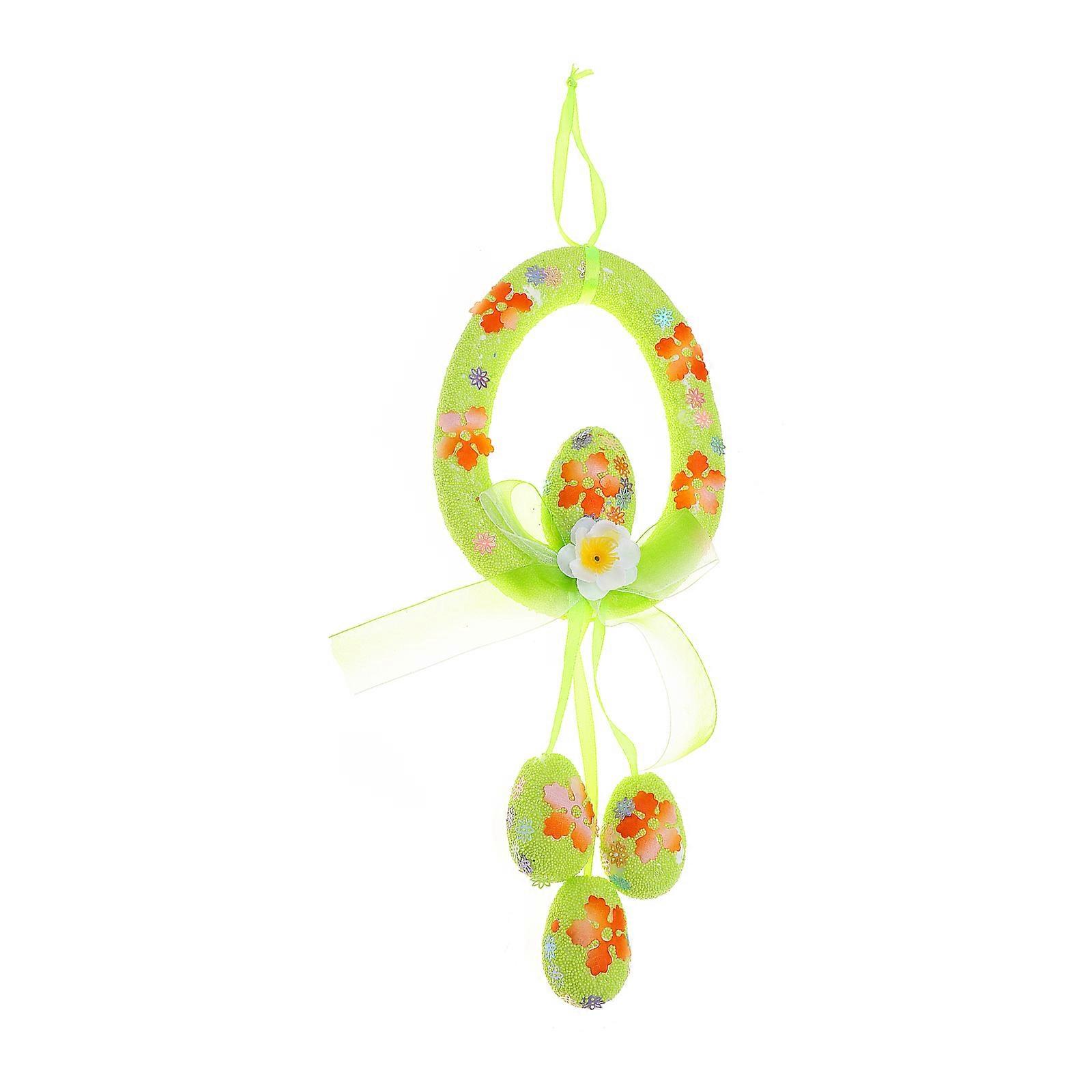 Spring Outdoor Wreath Easter Garland Circular Style Office Lobby Table Hanging 1Pcs