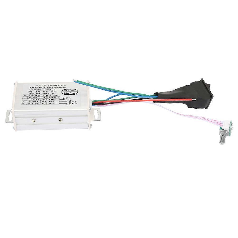 Metal Housing CW/CCW DC Motor Governor Speed Controller 20A DC9-60V 15Khz