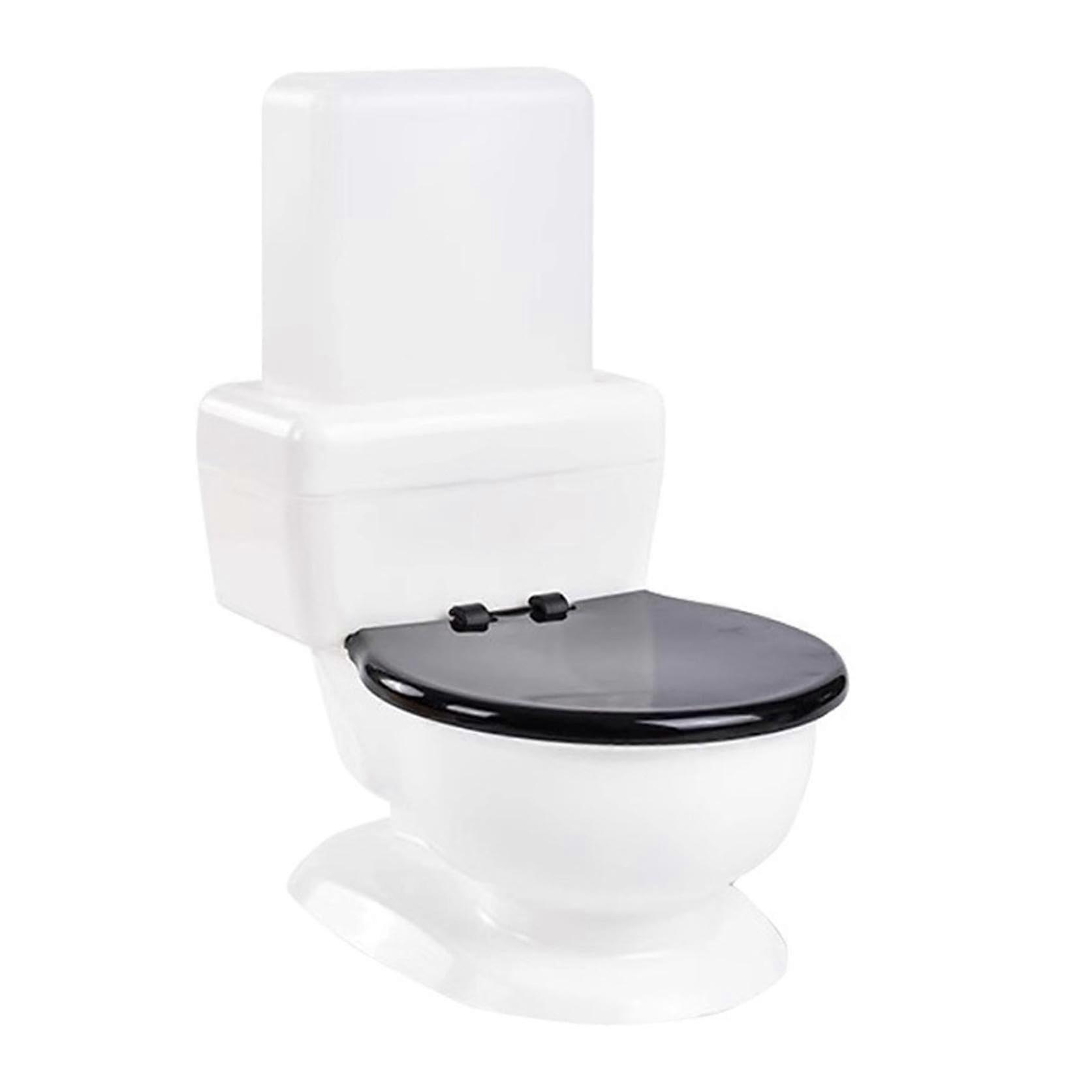 Automatic cat water fountain, removable toiletshaped automatic water dispenser for drinking, black