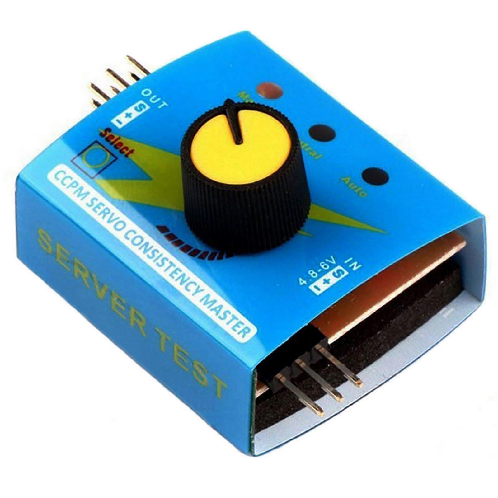 ESC Servo Tester, 4.86V CCPM Master Speed Controller Checker, 3CH Servo Tester, 46*32mm1PC