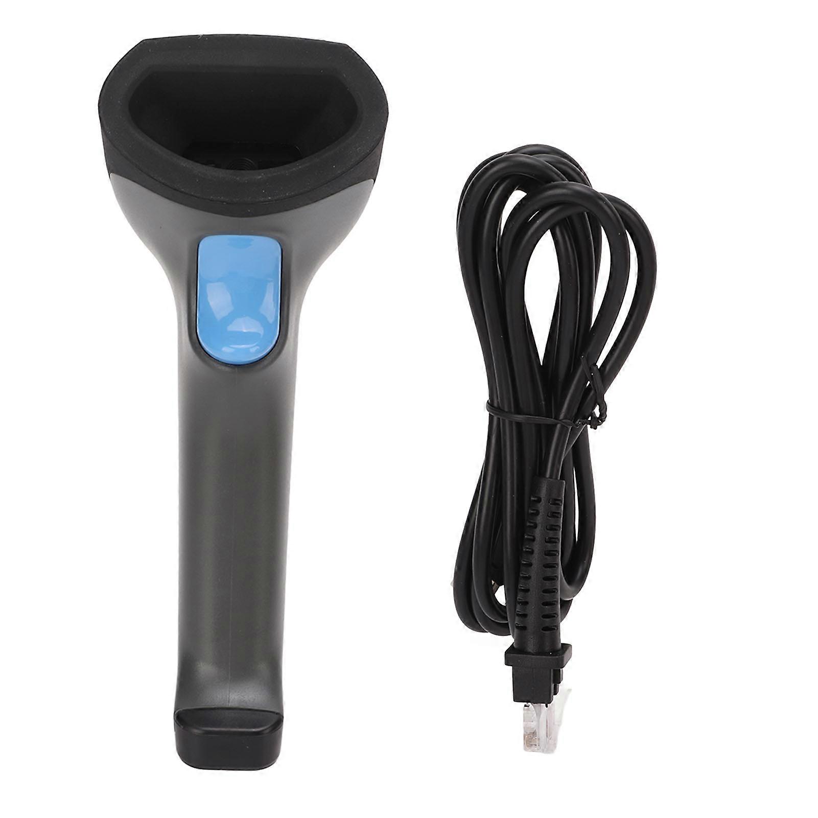 Scanner Gun ABS Handle Quick Scanning Anti Drop 2D Handheld Bar Code Reader for Supermarket Library