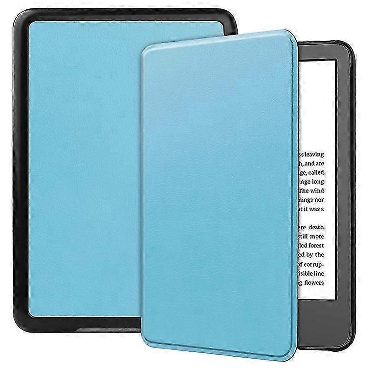 Compatible For Kindle Paperwhite 11th Gen (2022) Solid Color PU Leather Cover Auto Sleep / Wake Anti-scratch E-reader Case