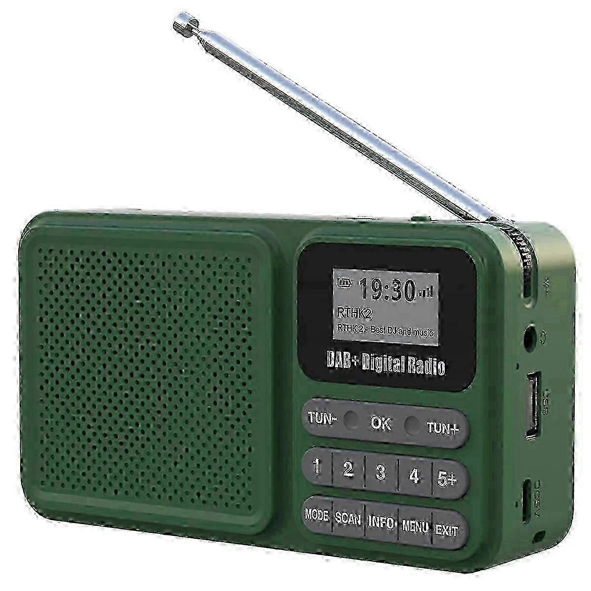 Portable Digital Solar Powered Bluetooth FM Radio with Loudspeaker - Supports U Disk & TF Card MP3 Playback, LCD Display