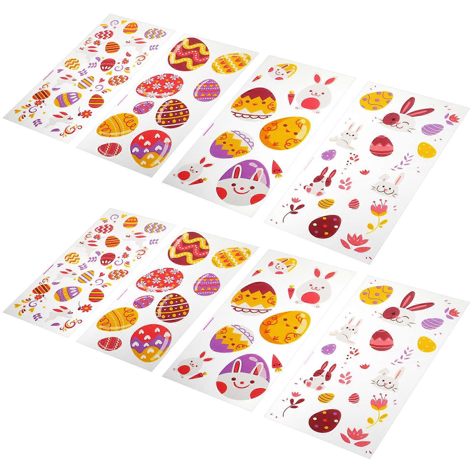 Easter Wrapping Paper Sheets Parties Gift Case Wrapping Papers Assorted Color 27X12cm DIY Cutting 100Pcs