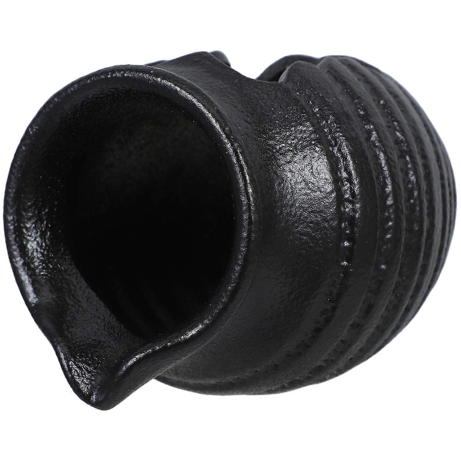 Black Ceramic Water Fountain with Aesthetic Design for Indoor Home Use Decorative Jar