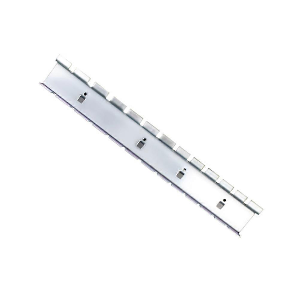 Screwdriver Wall Hanging Rack with 12 Hole Design for Hand Tools Storage Silver Steel Galvanized 1pc