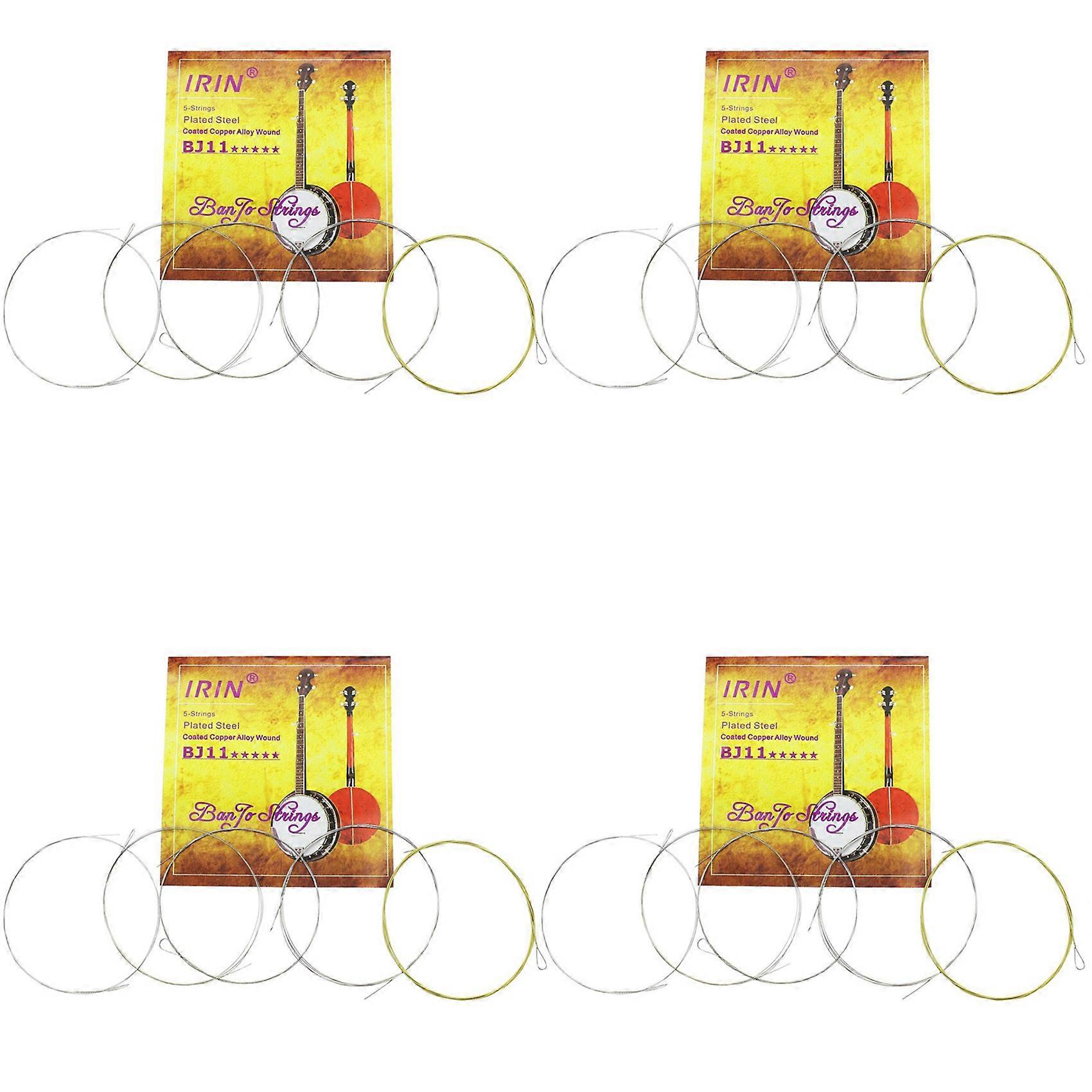 20Pcs BJ11 Banjo String Stainless Steel Coated Copper Alloy Wound (.009-.020)