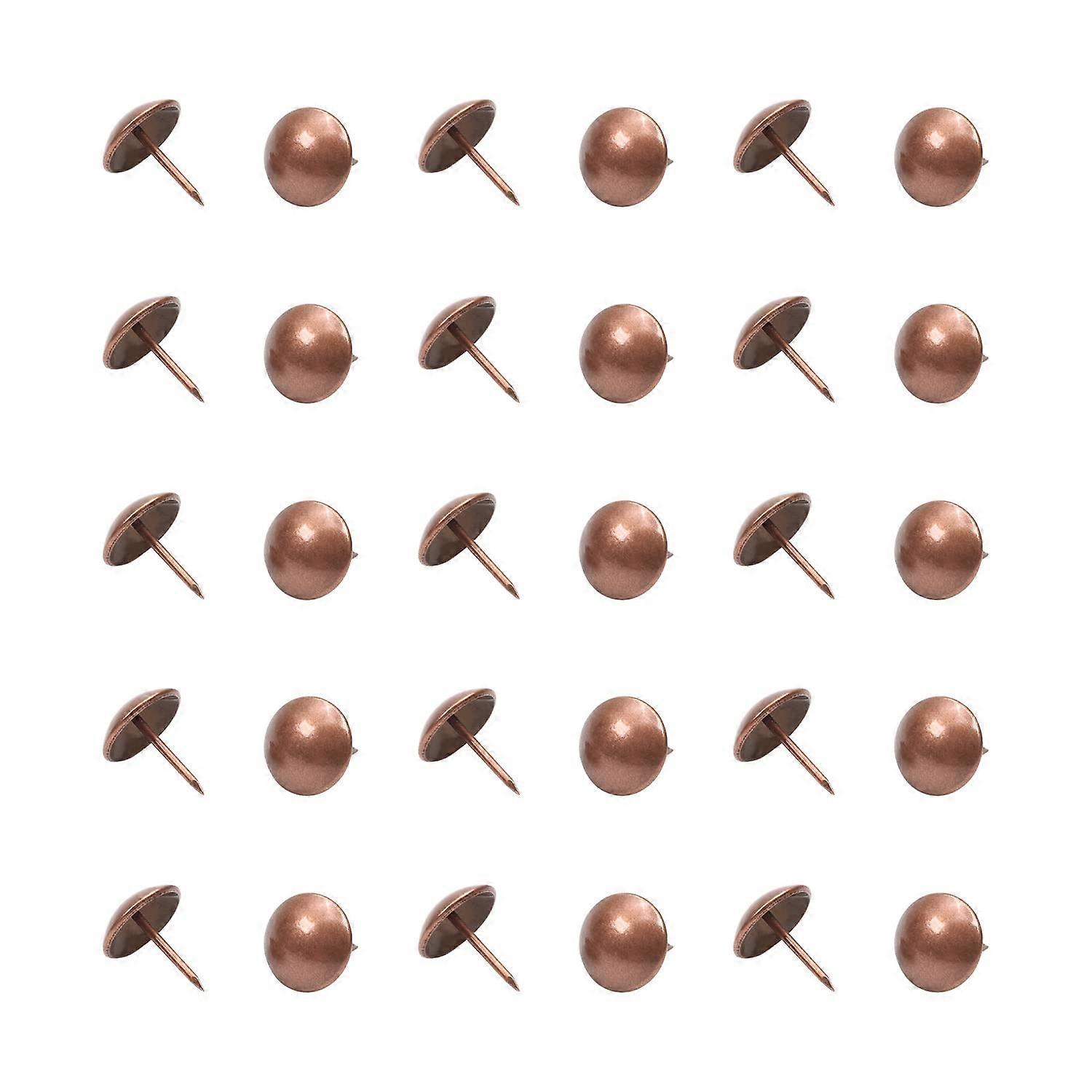 Punaises pour meubles, clous de tapisserie d’ameublement antiques, tête ronde en métal de 0,75 pouce, 100 pièces, planches en liège, têtes de canapé