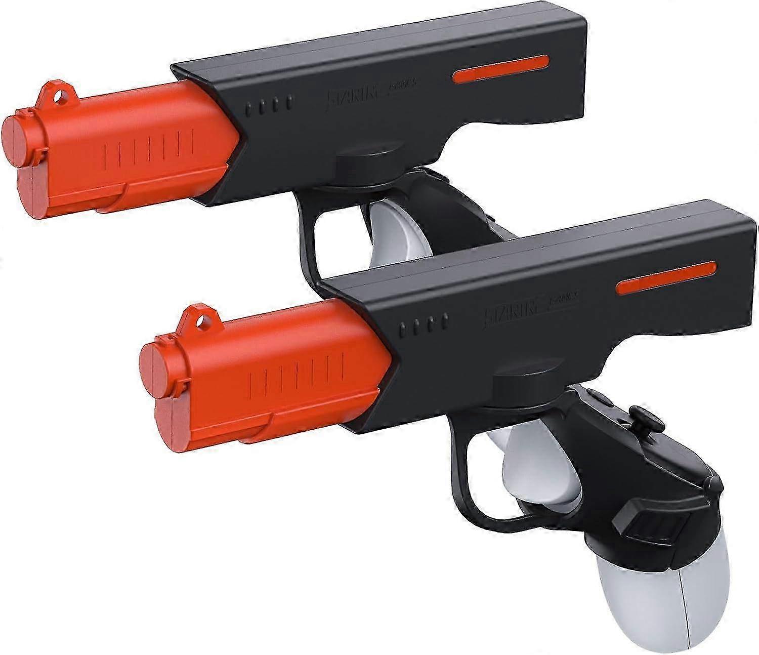 VR Pistol Grip Compatible with Meta Quest 3 Controllers, 2-in-1 Gun Stock Handle Accessory for Oculus Quest 3, Enhanced Grip for FPS Games & Immersive