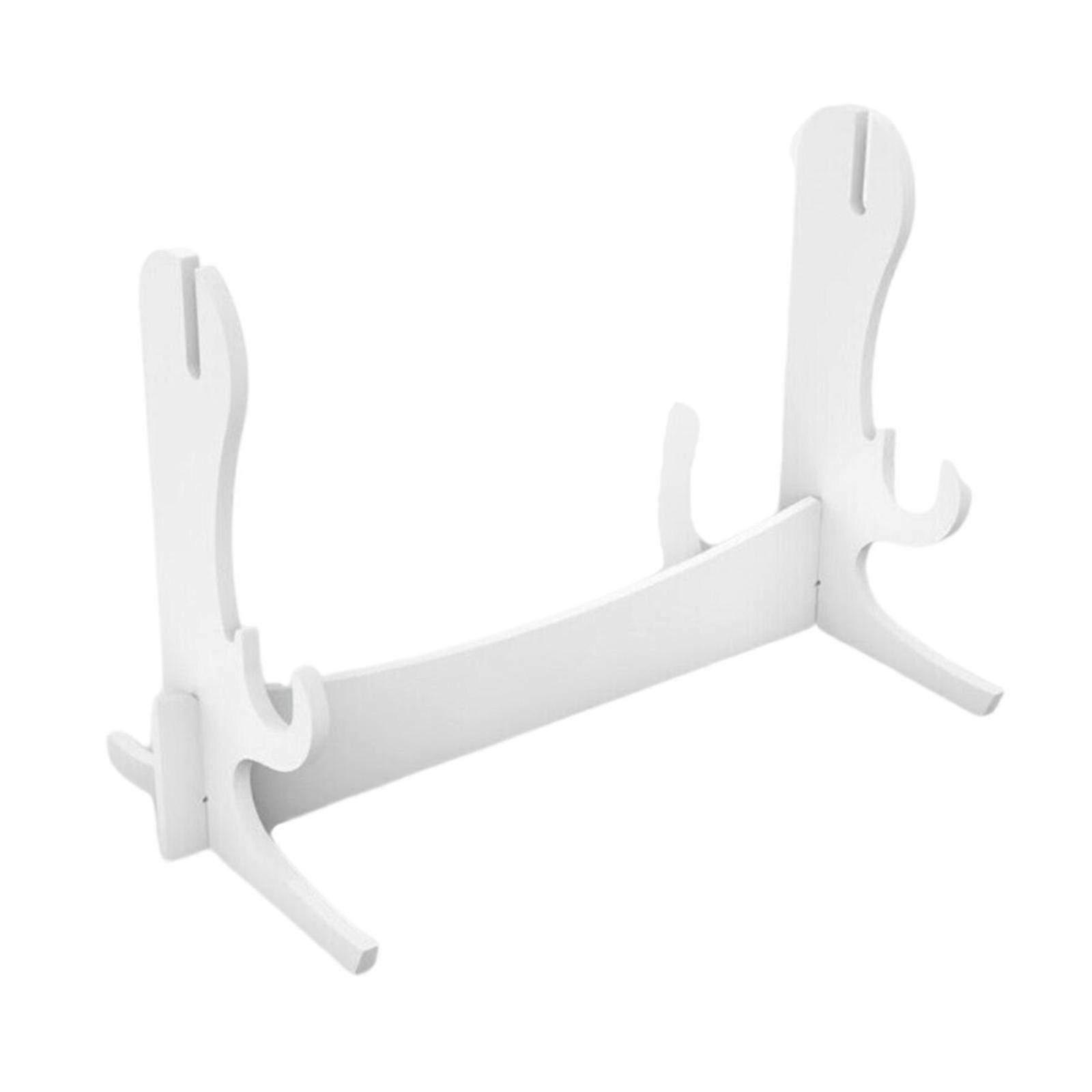 White Acrylic Display Rack for Swords, Martial Arts Collectibles & Musical Instruments - Presentation Shelf for Enthusiasts