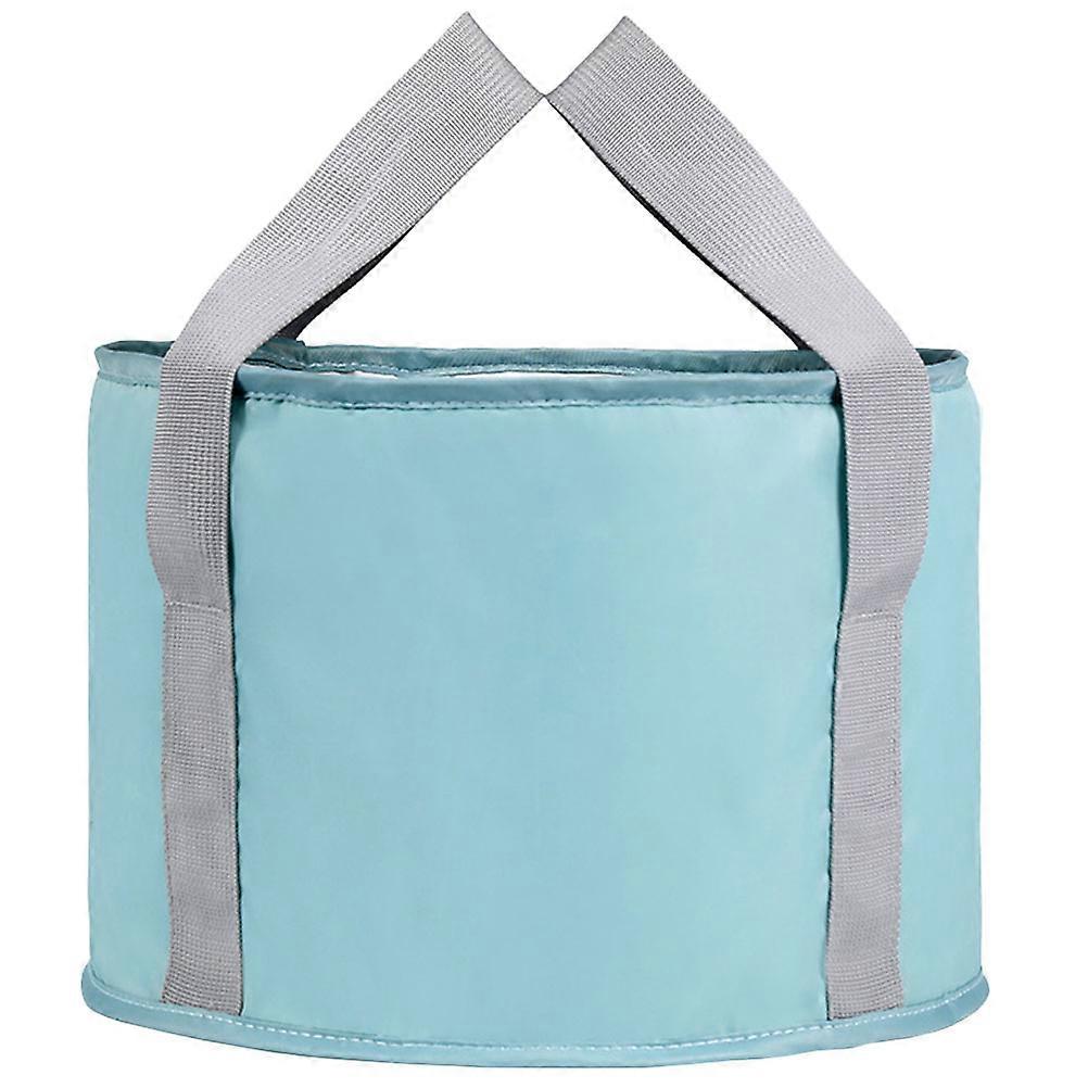 Soaking Bucket Household Bath Basin Foldable Design For Home Use Blue 12.18X12.18X7.86in Portable Travel Use 1Pcs