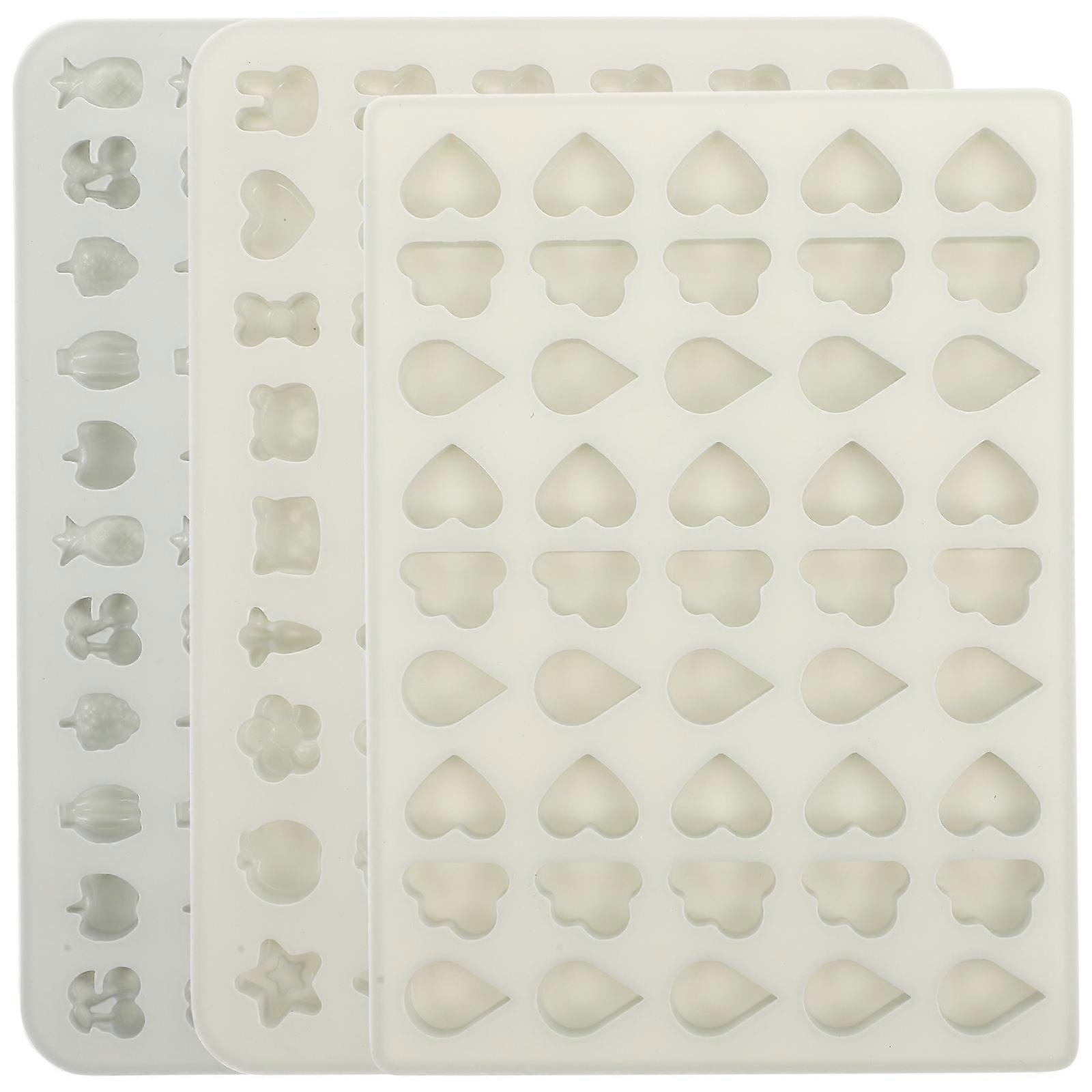 3Pcs Cloud Shape Jelly Making Silicone Mold For Home Kitchen Heat Resistant Use