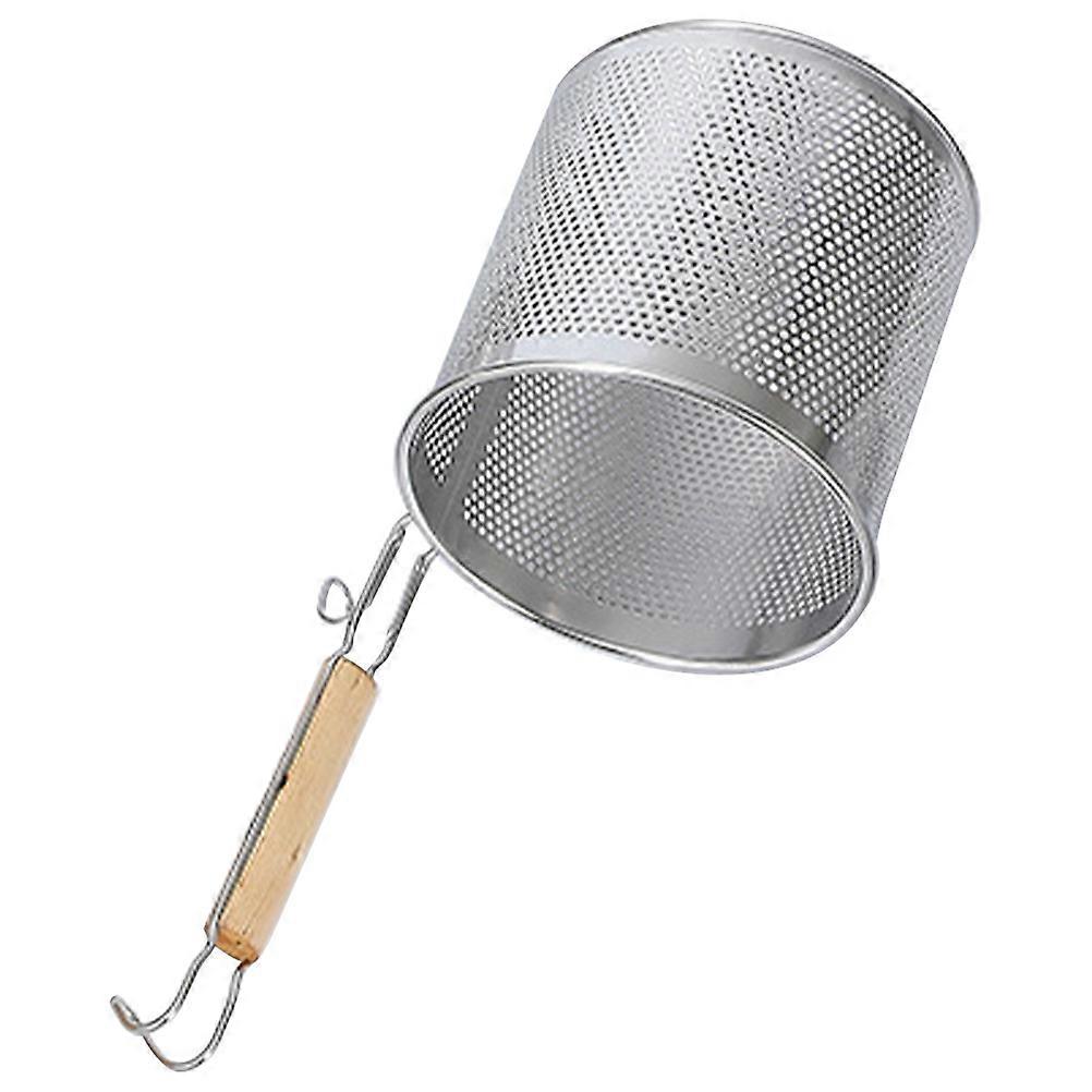Stainless Steel Pasta Strainer Colander Spoon for Kitchen Use Multi Color 5 Inch