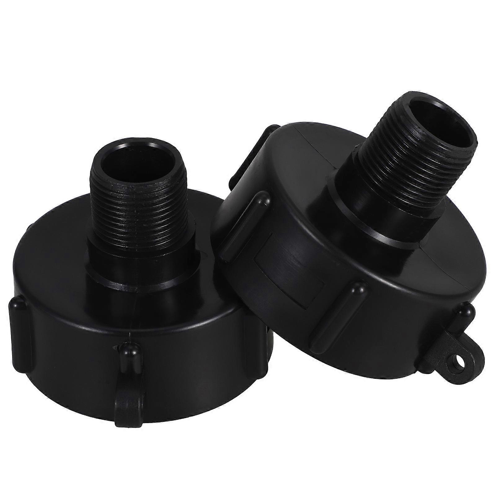 Rain Barrel Adapter IBC Tank Connector 2PCS Durable Water Transfer Solution for Garden Irrigation and Industrial Liquid Flow Efficiency