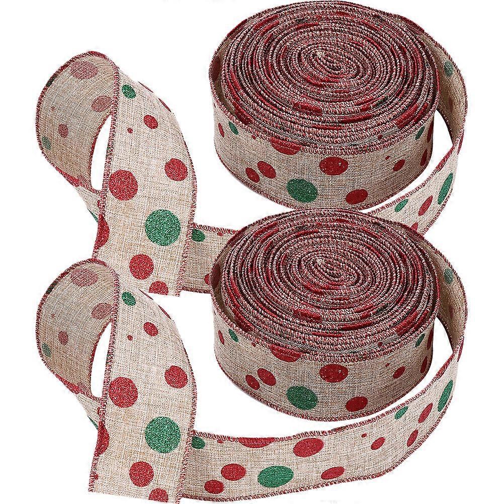Wear-Resistant Wrapping Ribbon Multi Function Ribbon Gift Wrapping Special Occasions 2 Rolls