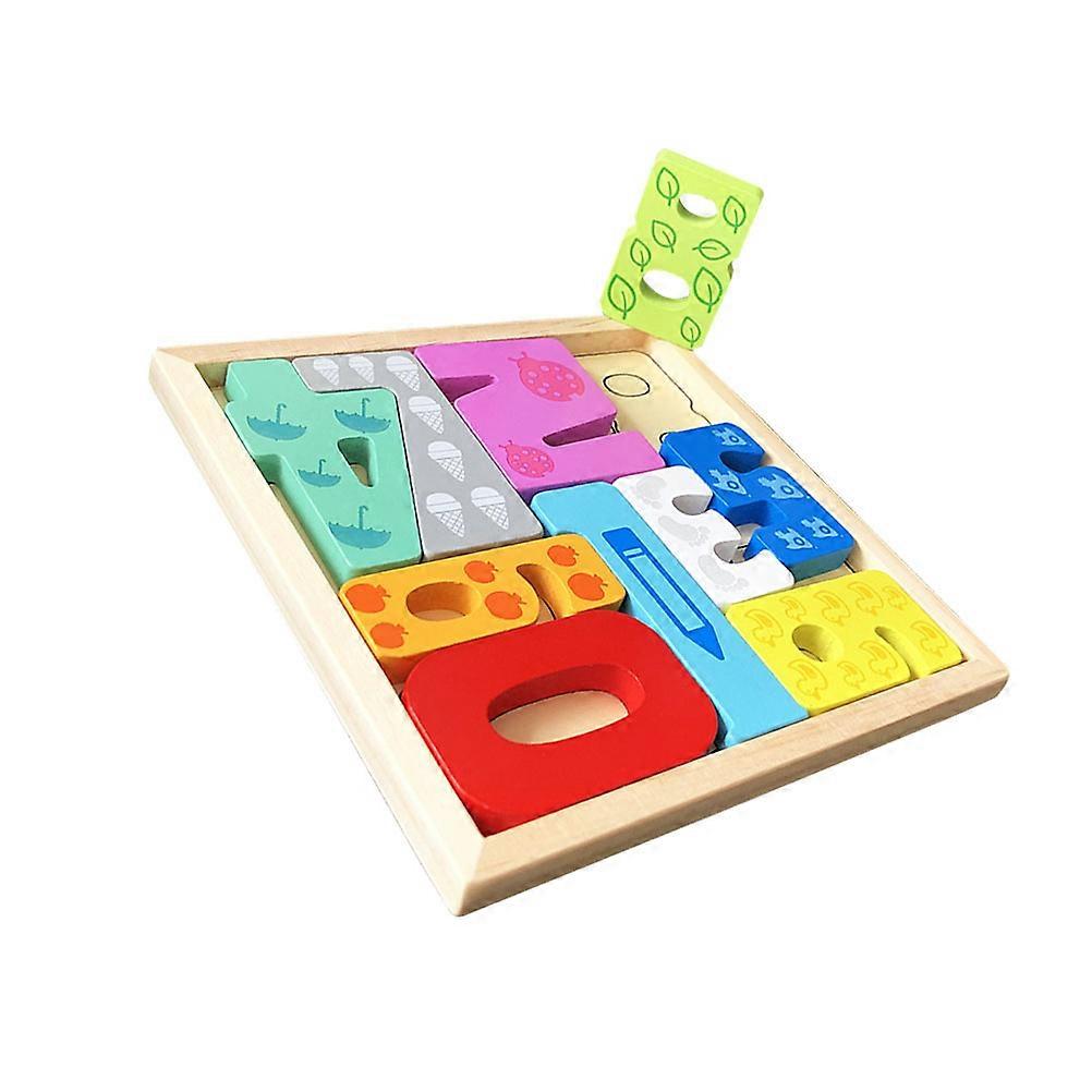 Interactive Learning Kids Puzzle Wear-resistant Toddler Accessory 16.6X16.6CM 1Pcs