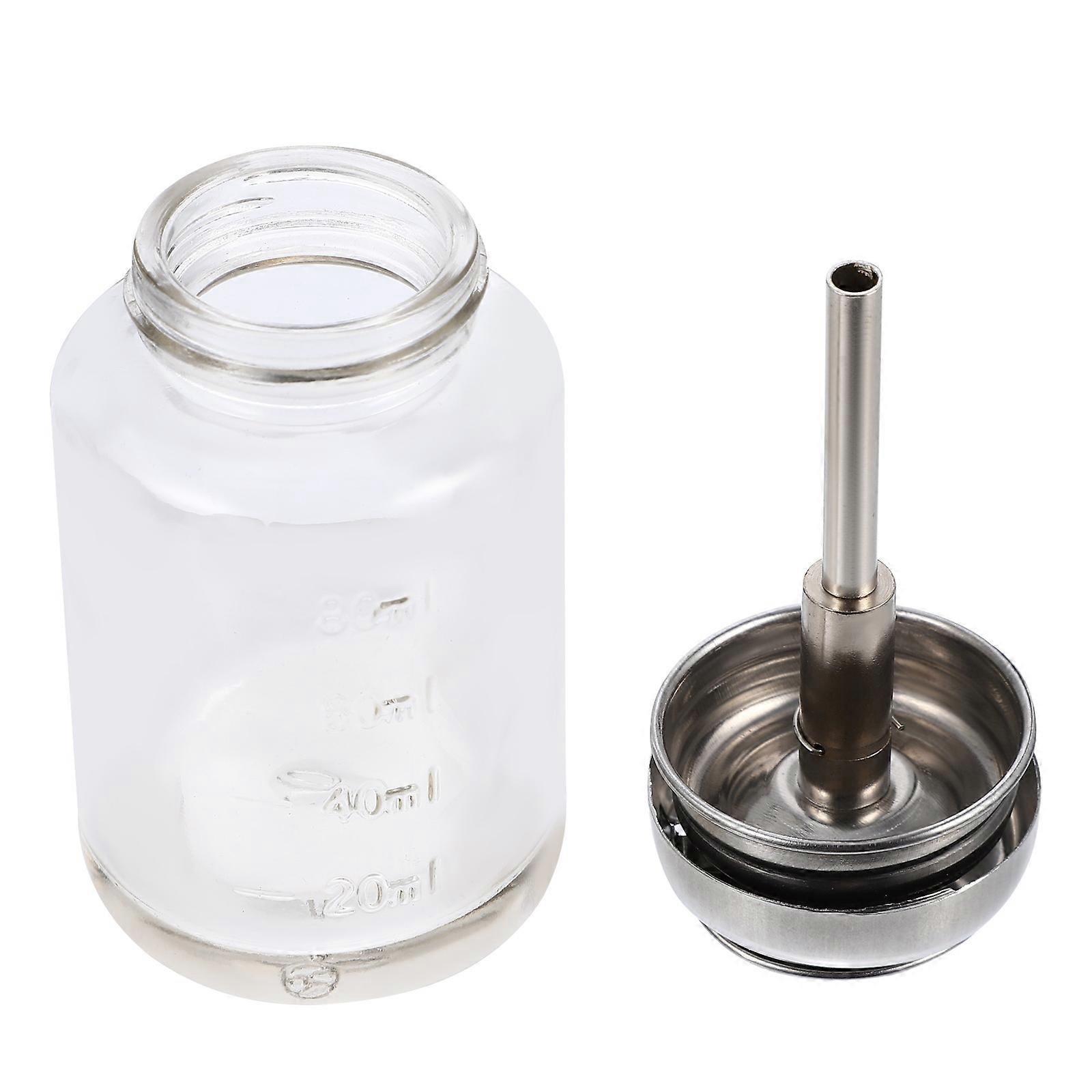 Transparent Glass Pump Bottle for Storage 100ml Compact Leak Proof Design Suitable for Cosmetic