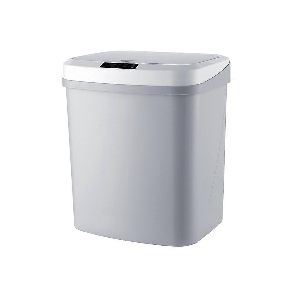 Motion Sensor Lid Trash Can 20.8 x 26.5 x 33 cm Plastic Material Bathroom Office Home Environment 1Set
