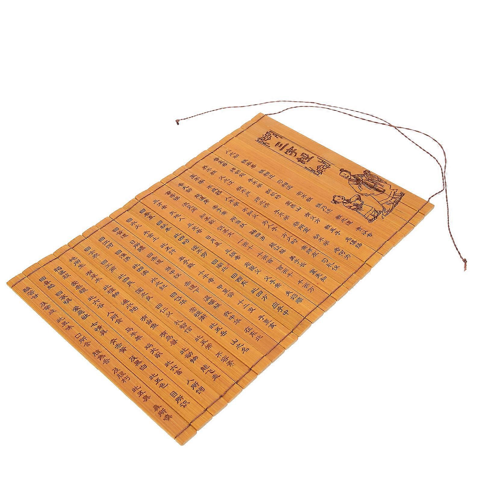 Yellow Bamboo Book Ornament for Decor with Fine Workmanship and Synthetic Material