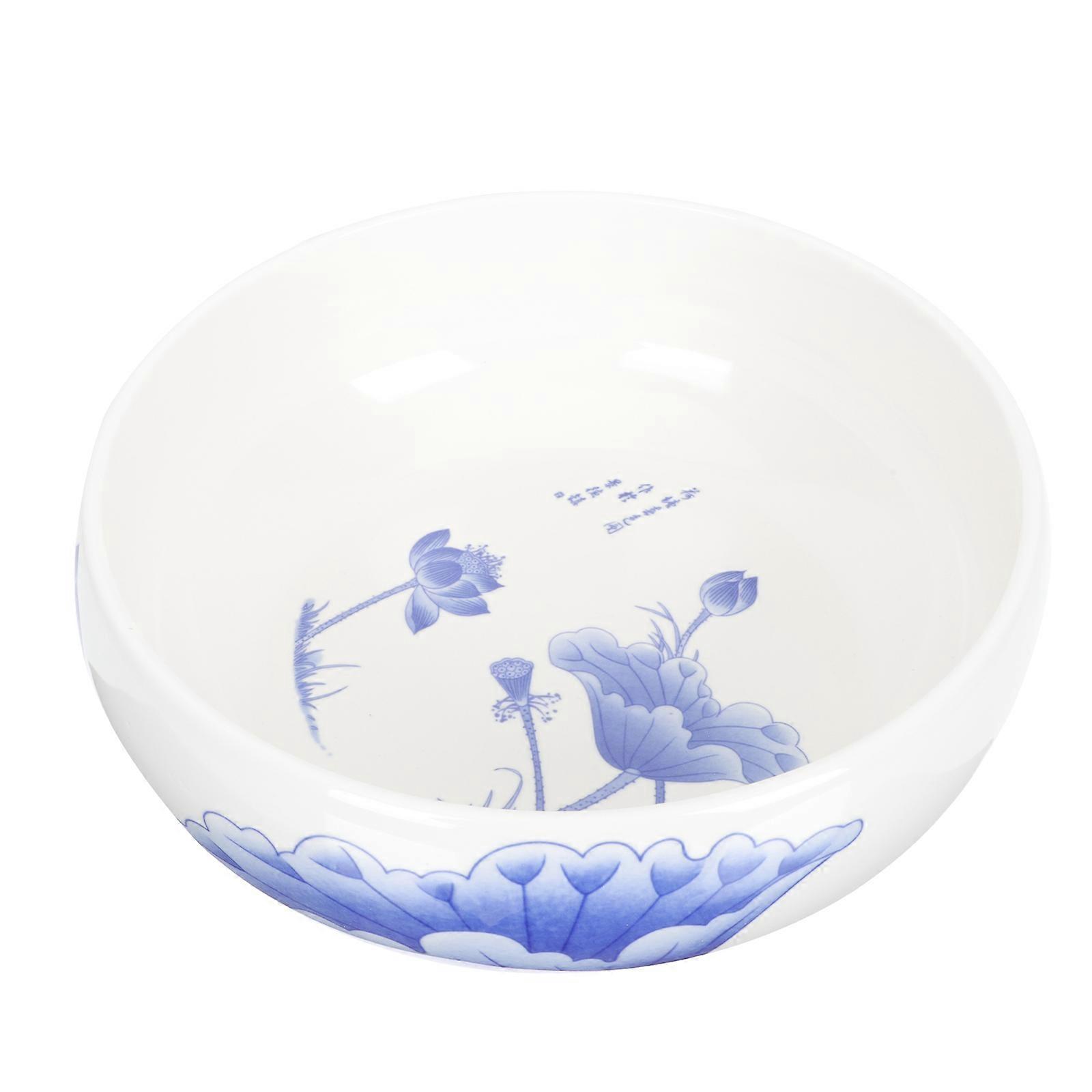 Ceramic Flowers Pot Beautiful Flowerpot Storage Holder Office Use Linear and Simple Shapes 7.9×7.9×2.8in 1Set