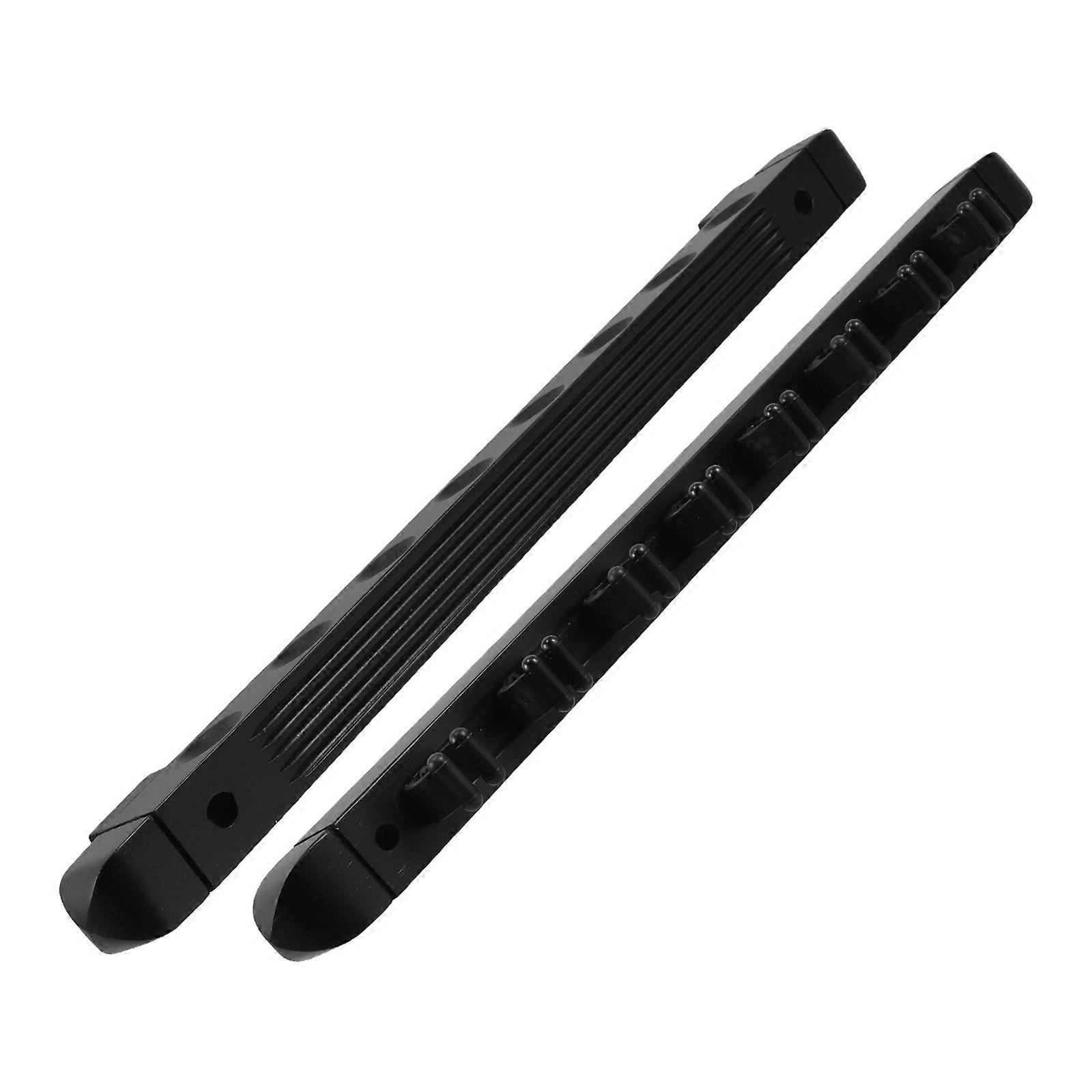 Wood Pool Cue Holder with Complete Billiard Accessories for Home Use Stylish Wall Mount Black 5 Cues