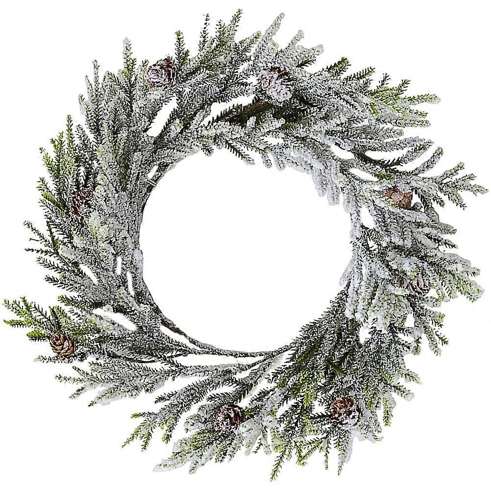 30x30cm Green Artificial Pine Cone Wreath Ideal For Home Decor And Christmas Festivities 1Pc