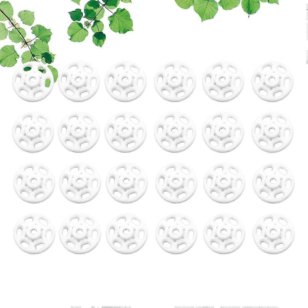 White Plastic Snap Buttons for Clothes Crafting 1000pcs Perfect for Sewing Projects 7mm