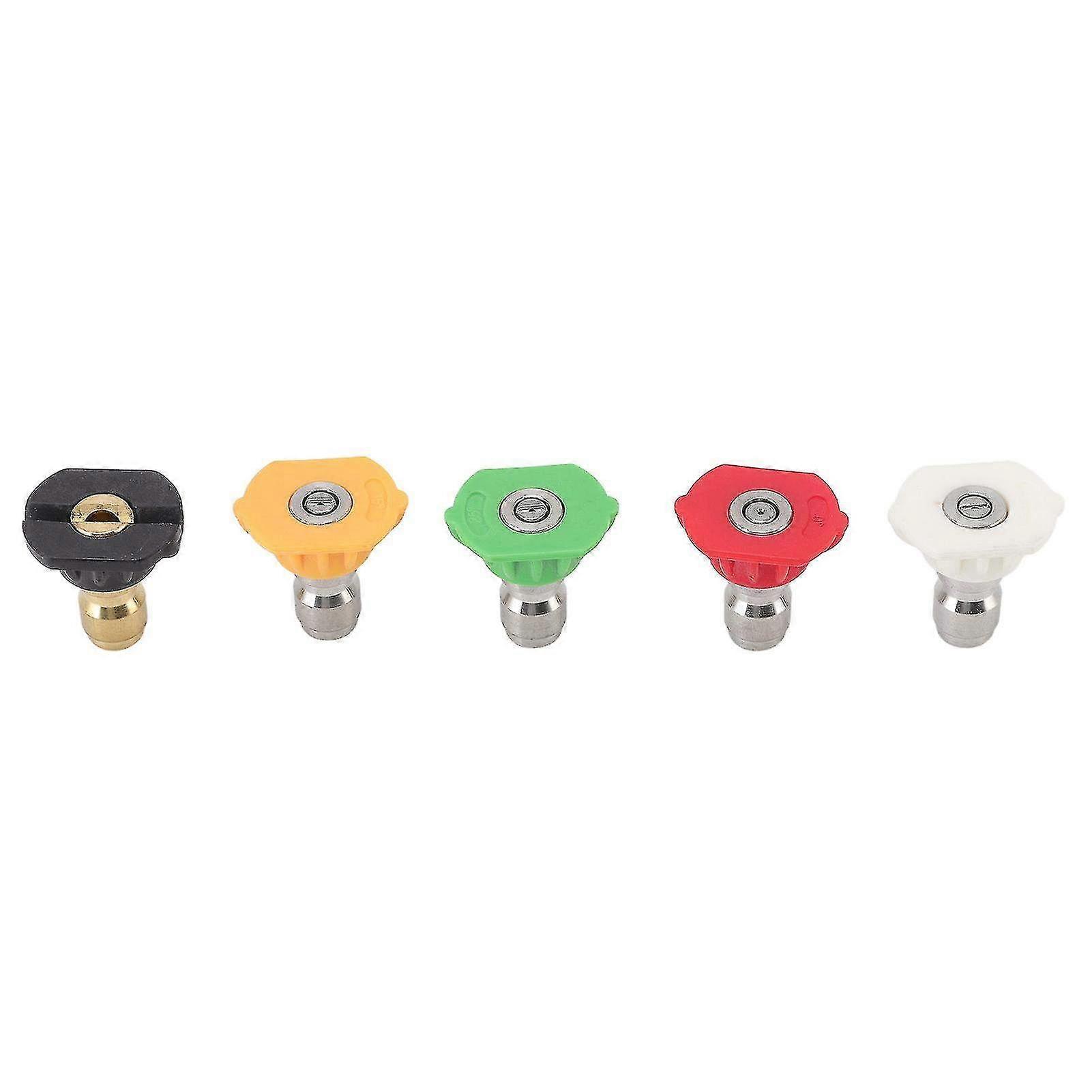 5PCS Big Fan Shape Pressure Washer Nozzle Tips - Jet Stream Nozzle Kit for Powerful Rinsing & Cleaning Performance