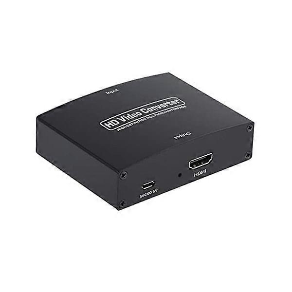 Component to HDMI Converter, PORTTA YPbPr to HDMI Adapter + R/L Audio Jack