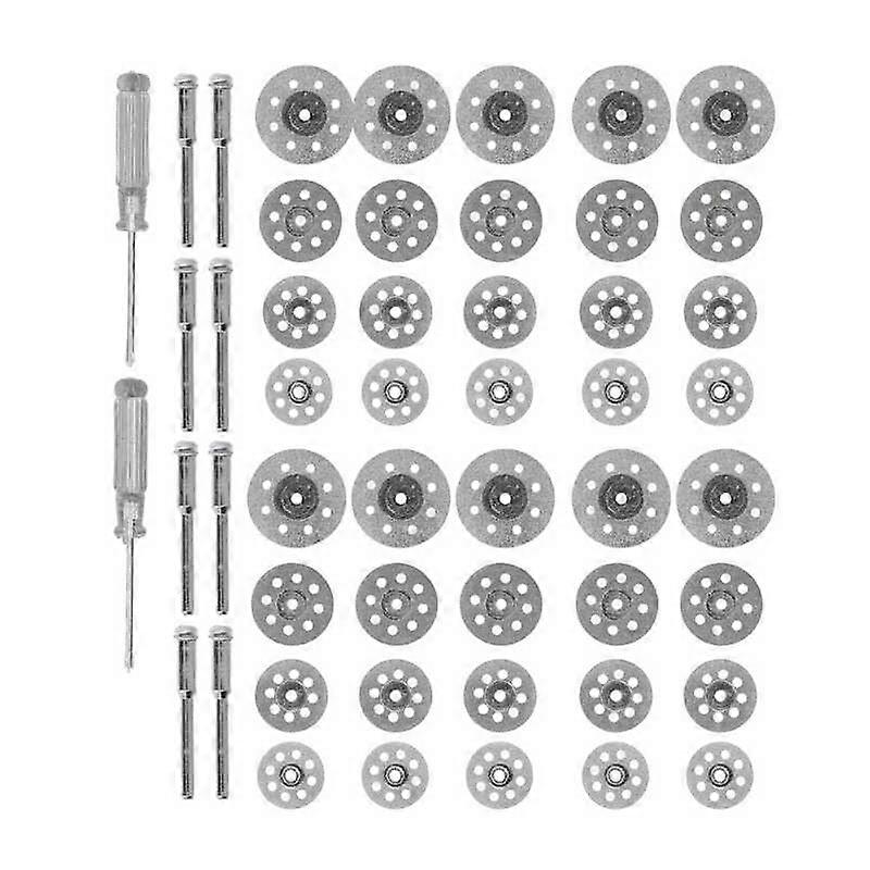 50pcs Emery Cutting Wheel Set Cutting Disc Blades with Screwdriver Emery Cutting Discs for Glass Ceramic Porcelain Tile