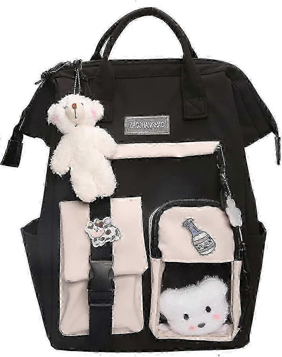 Backpack With Pin And Accessories Backpack Cute Aesthetic Backpack Cute Backpack For () - #YoGu