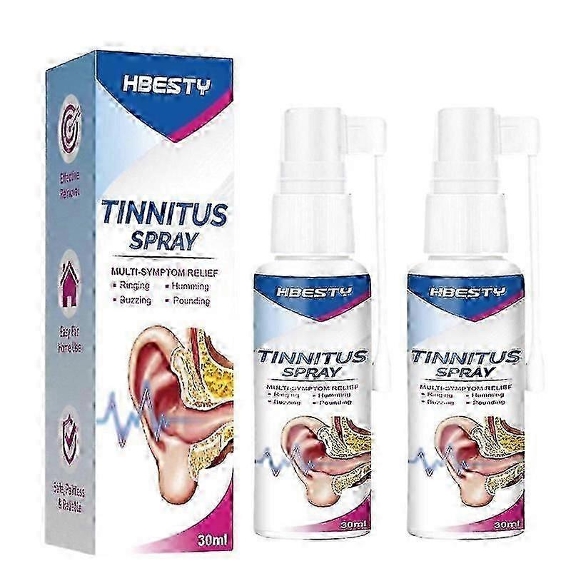 2x Tinnidrop Tinnitus Relief Spray,Ear Tinnitus Sprays,Ear Ringing Spray,Ear Ringing Treatment Oil,Blocked Ears Treatment,Ear Drops for Tinnitus,Earac