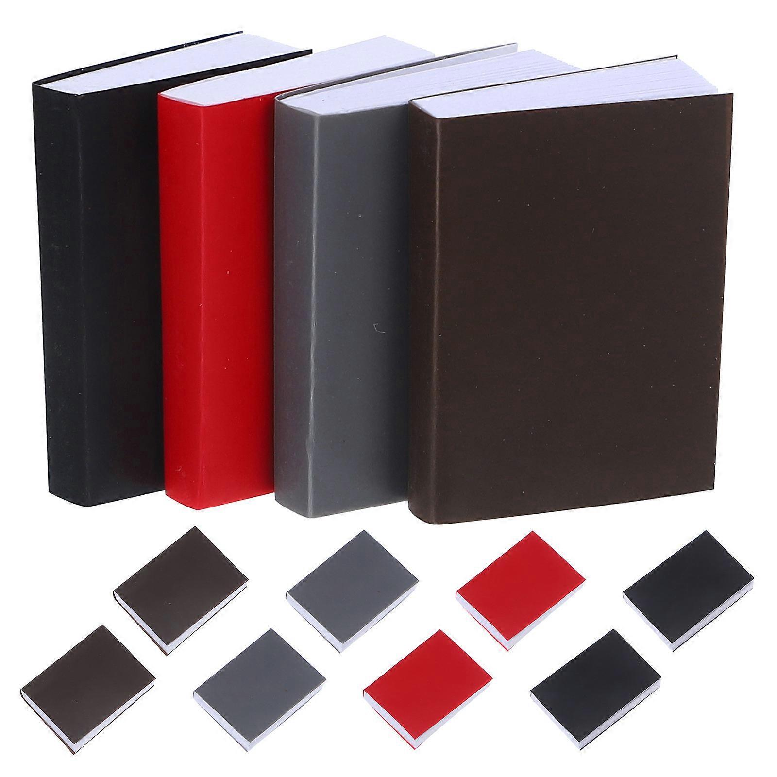 Doll House Mini Books for Decor with Assorted Color Paper Material 12Pcs