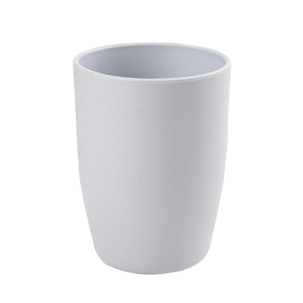 Bathroom Tumbler Cup Made of Durable PP Material Lightweight Stackable Easy to Clean 201300ML Light Grey