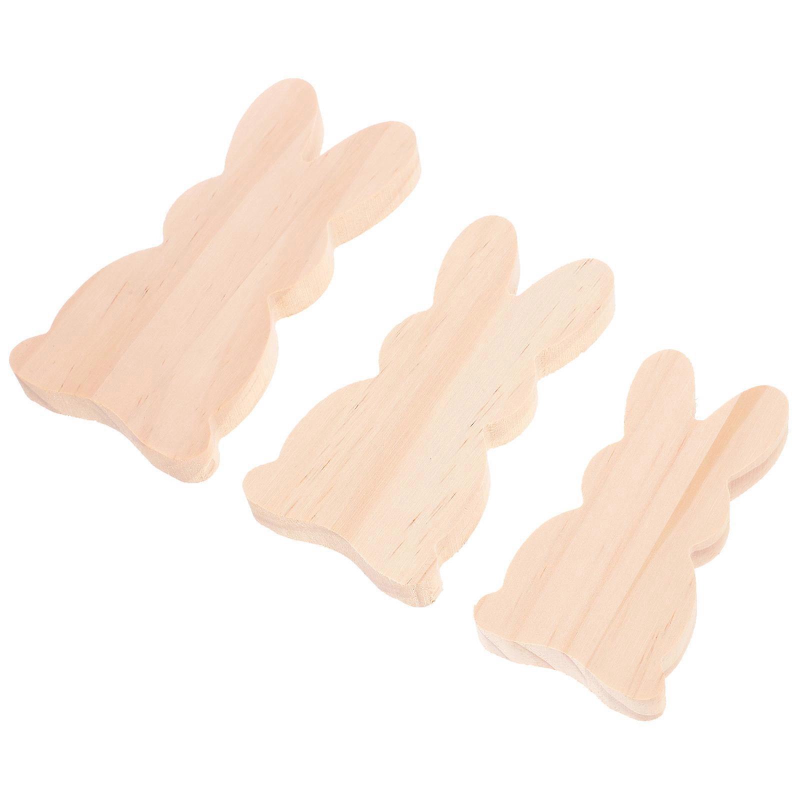 Rabbit Shape Bunny Signs 3Pcs For Easter Party Table Decorations Perfect For Family Gatherings