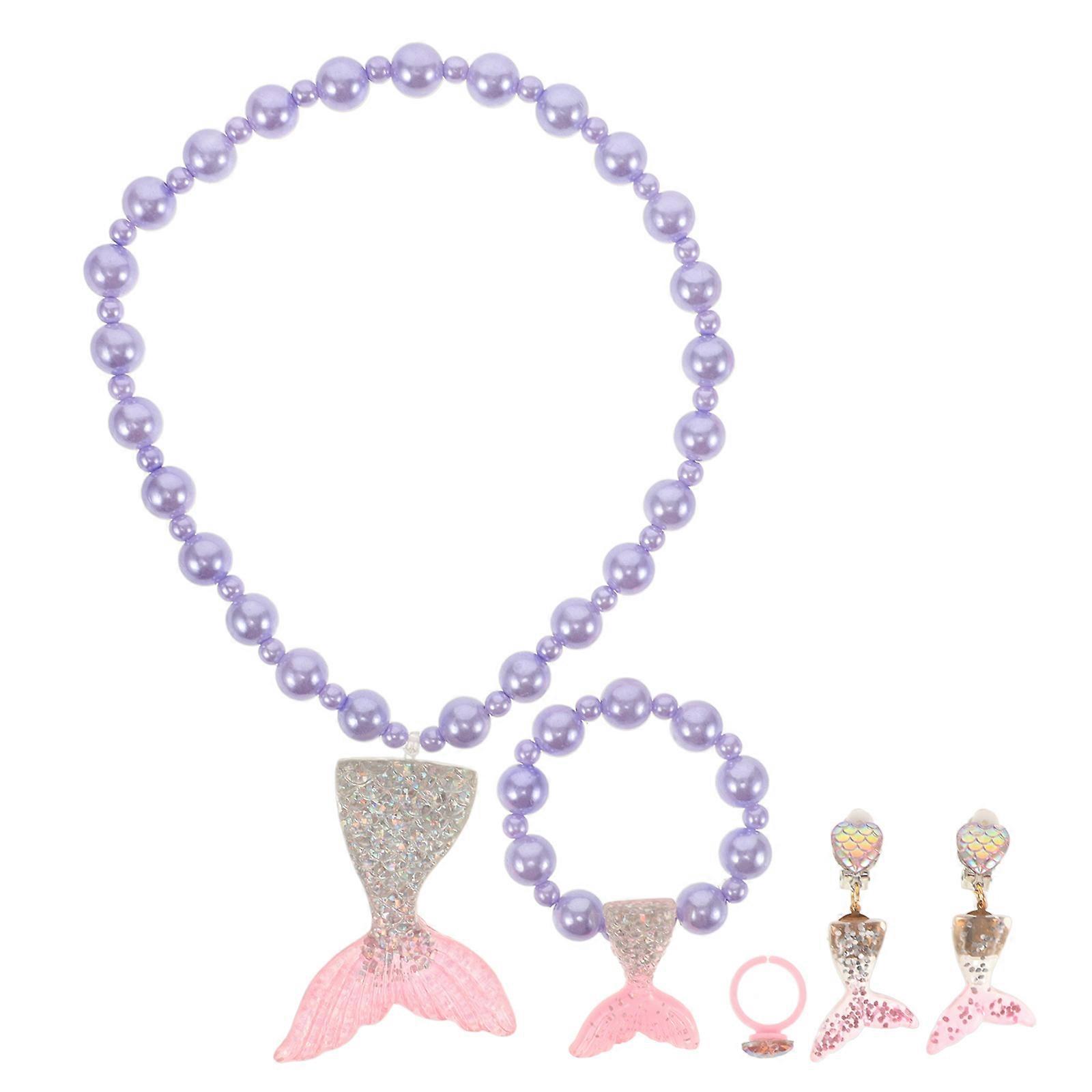 Chic Baby Jewelry Set With Mermaid Design Beautiful Birthday Celebrations 1 Set