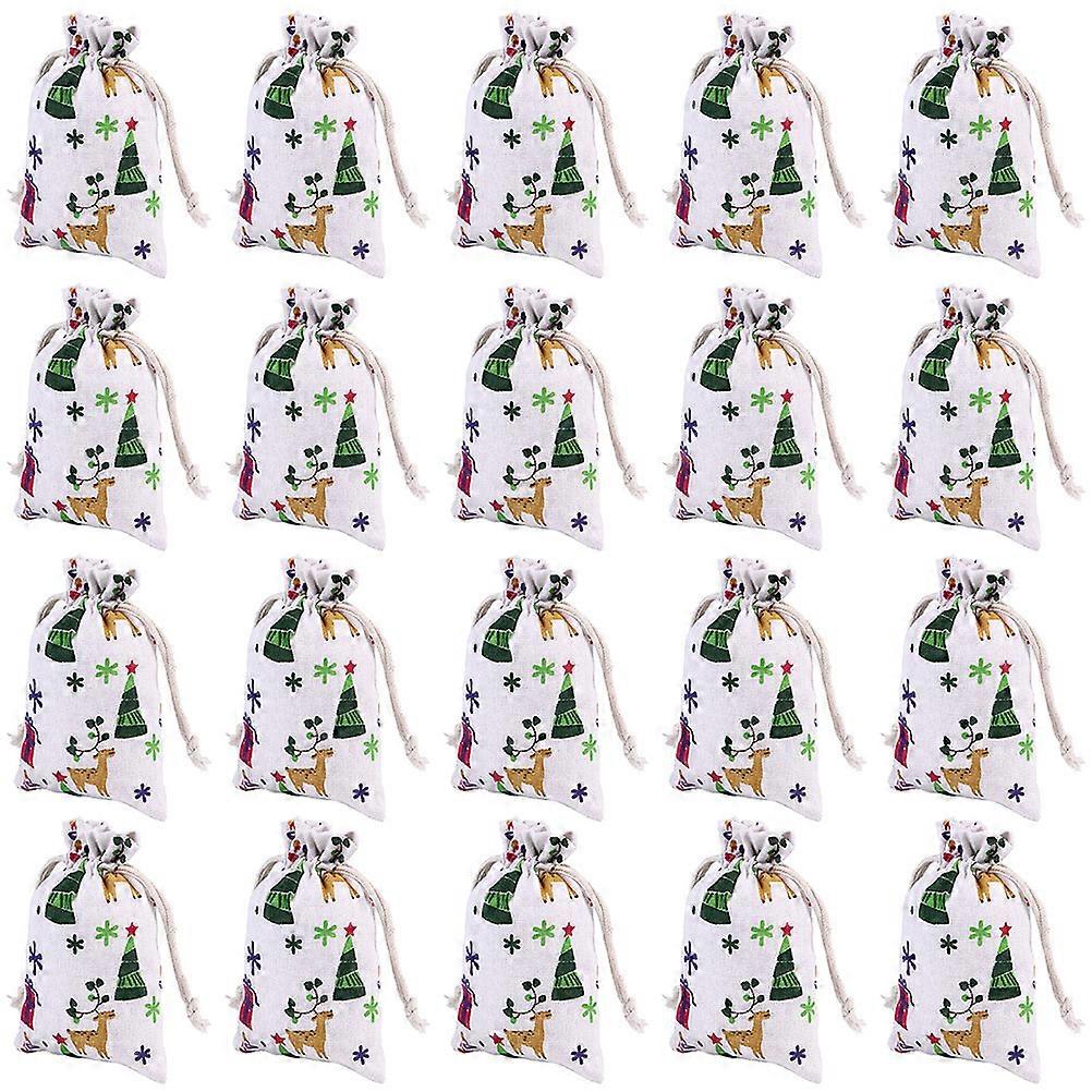 Julgodis påsar för barn presentförpackning 30st diverse färg förvaring dragsko design