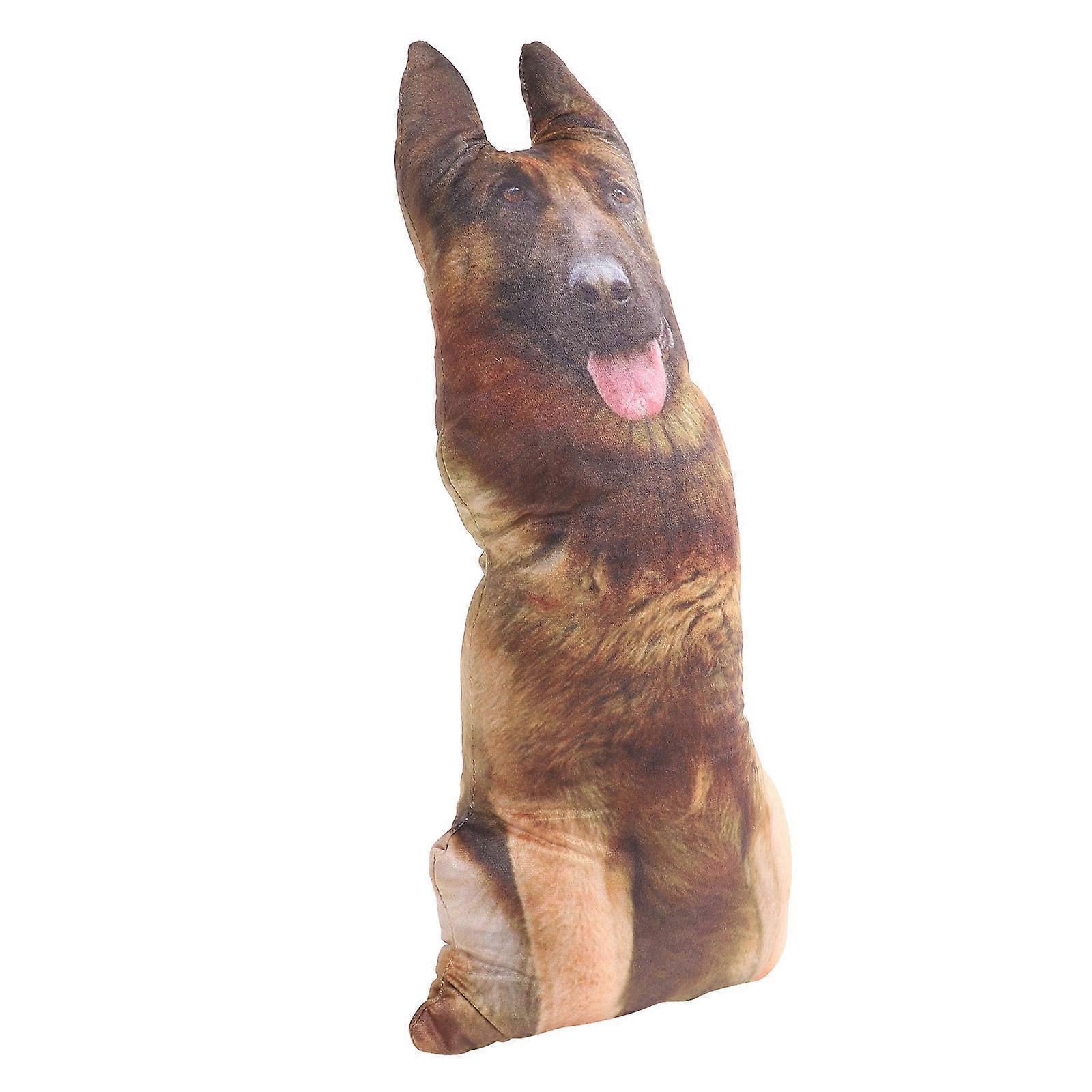 Cute Plush Dog Shaped Throw Pillow Soft Lightweight Stuffed Animal Cushion for Home Hotel Sofa