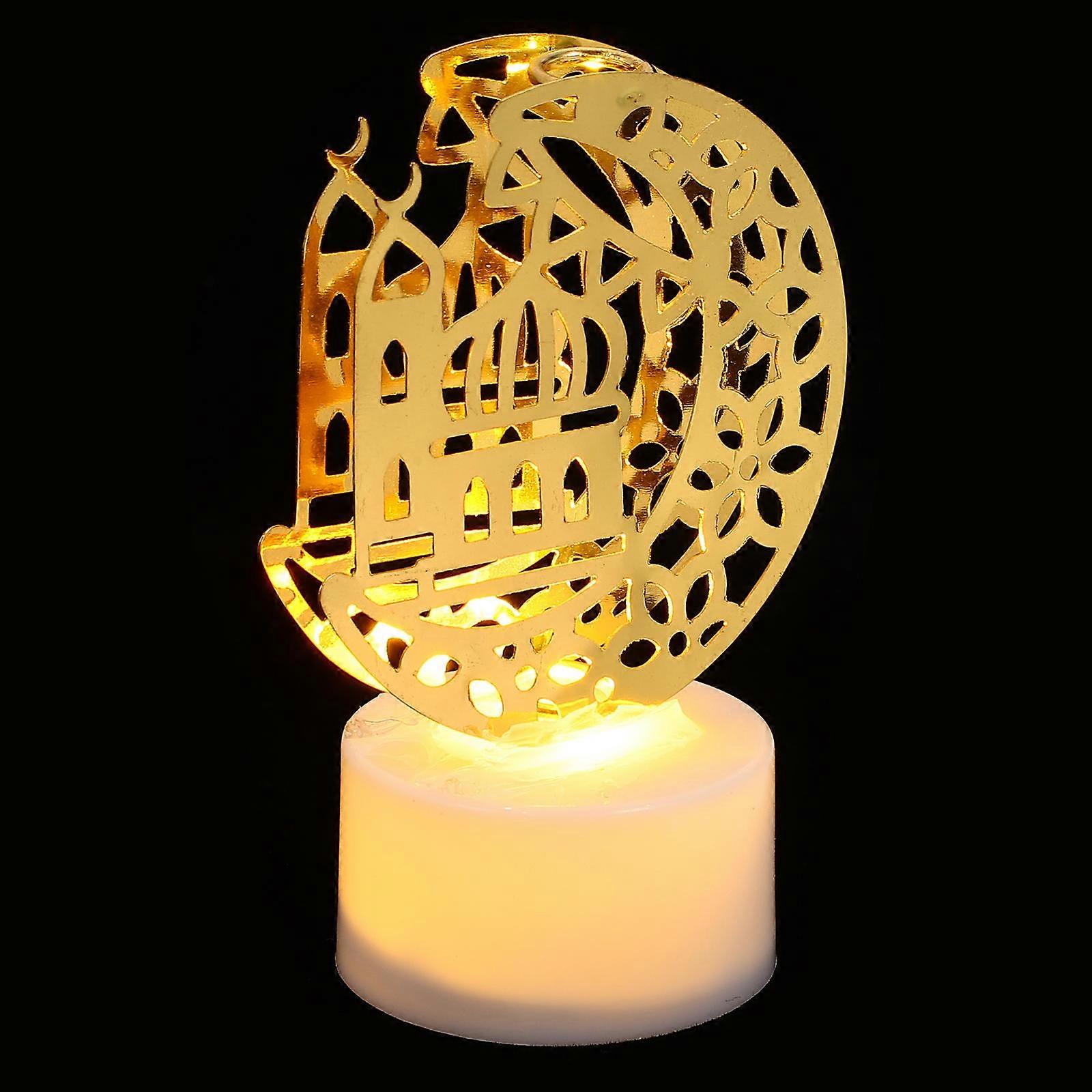 Shape Eid Mubarak LED Candle For Muslims 5X3.5X8CM 1Pack