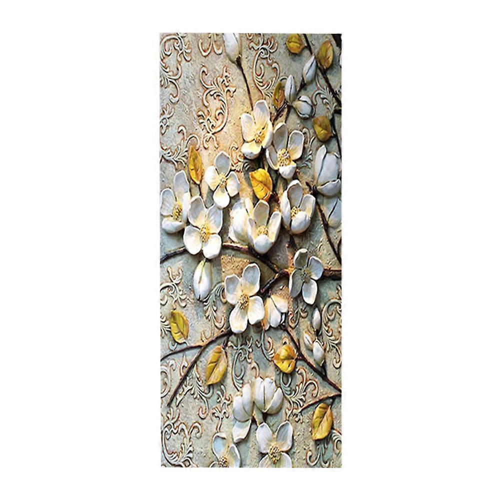 Removable 3D Effect Door Wallpaper Perfect For Bathroom Decoration Available In Multi Color And Self Adhesive Material 1Pcs